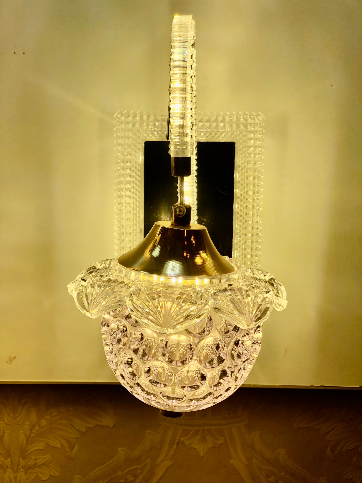 SKU : 412- Triple light crystal Wall light (m2)