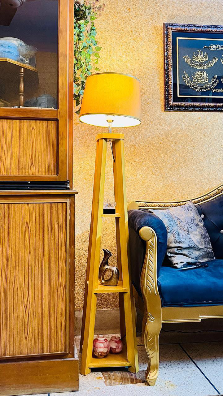 SKU : 127 - Wood Rack Design Floor lamp