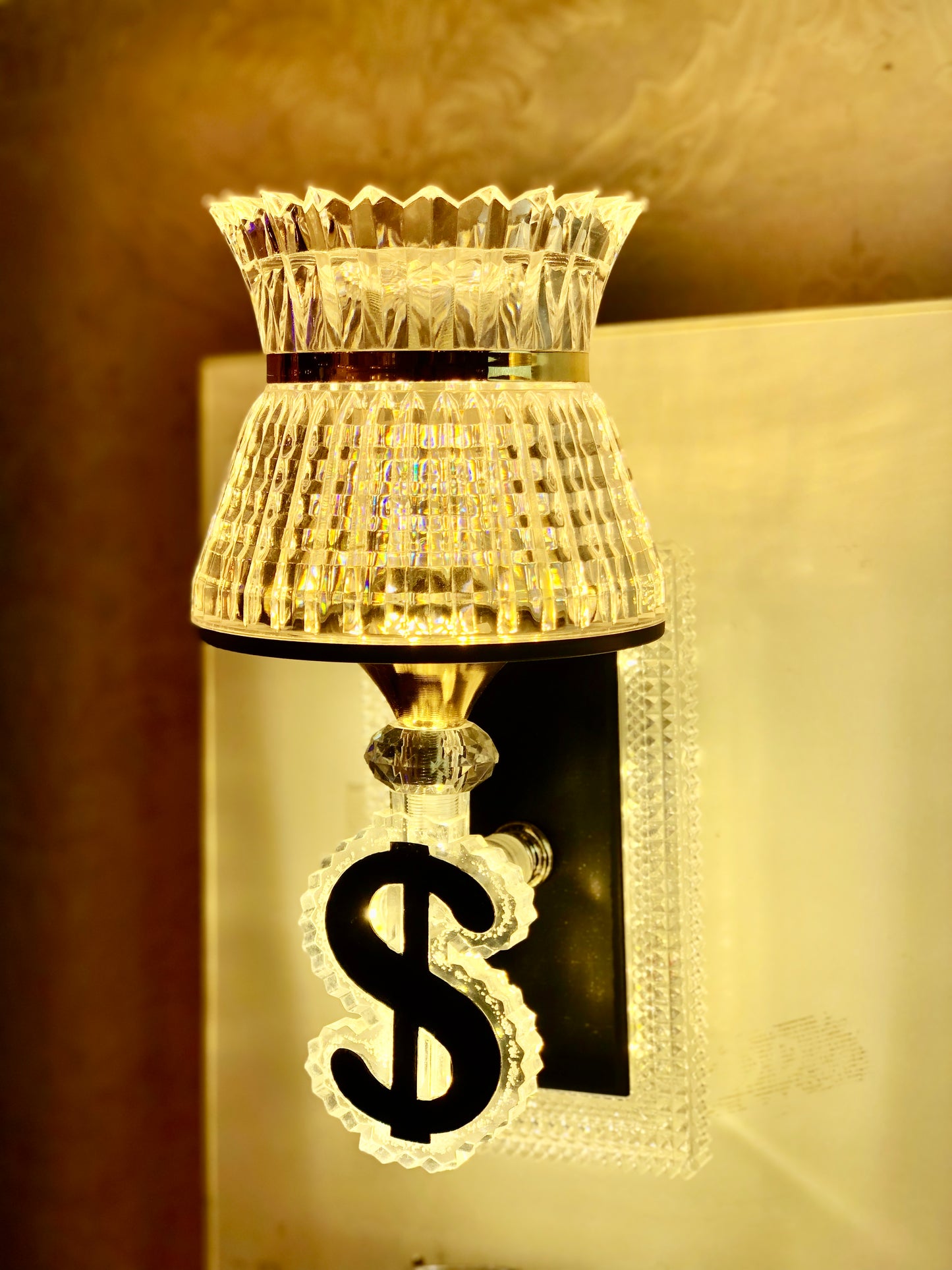 SKU : 414- Triple light crystal Wall light (m4)