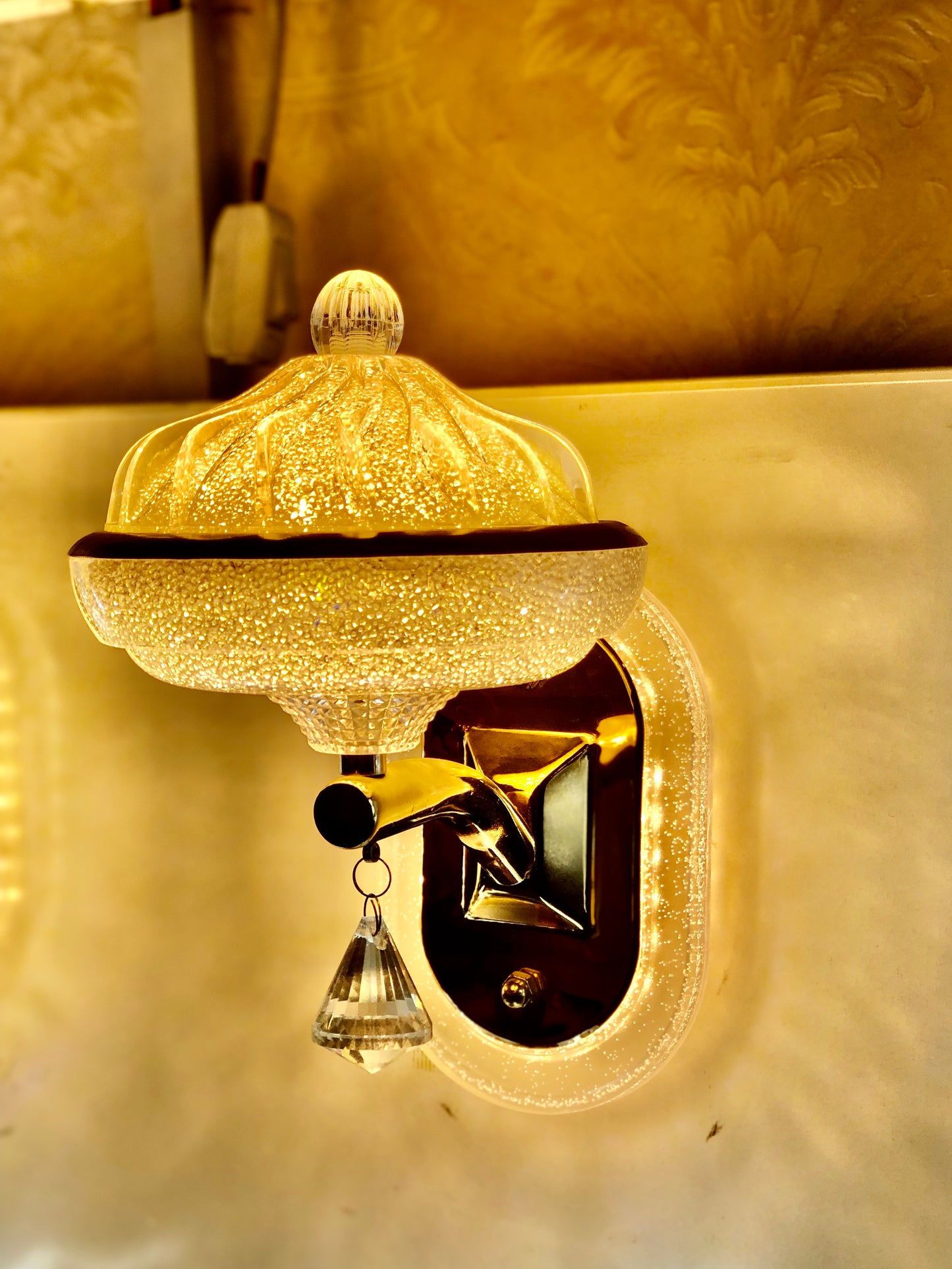 SKU : 416 - Triple light crystal Wall light (m6)
