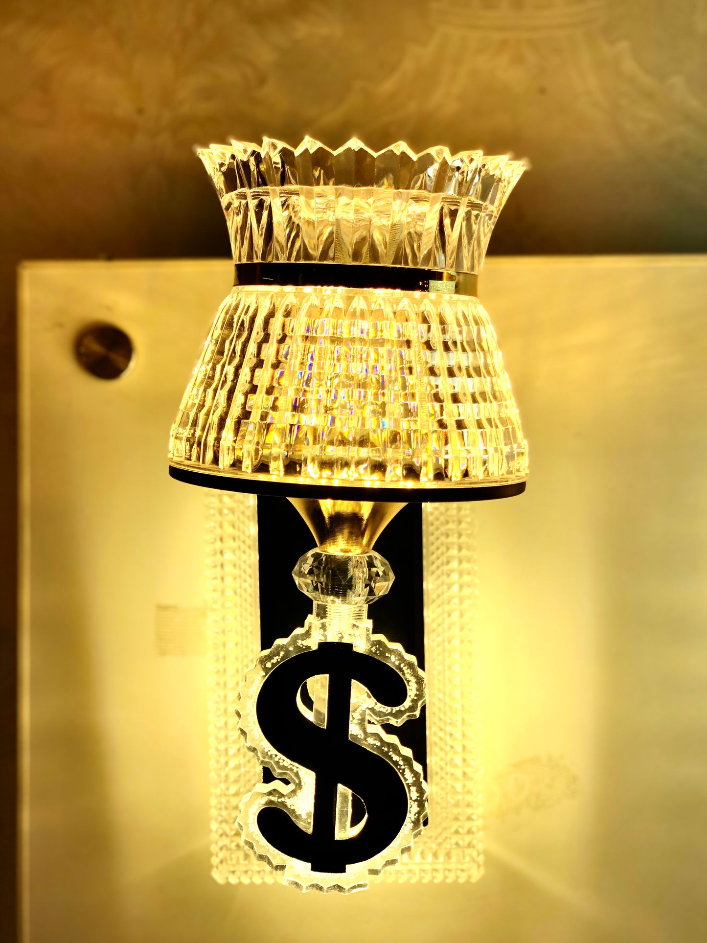 SKU : 414- Triple light crystal Wall light (m4)