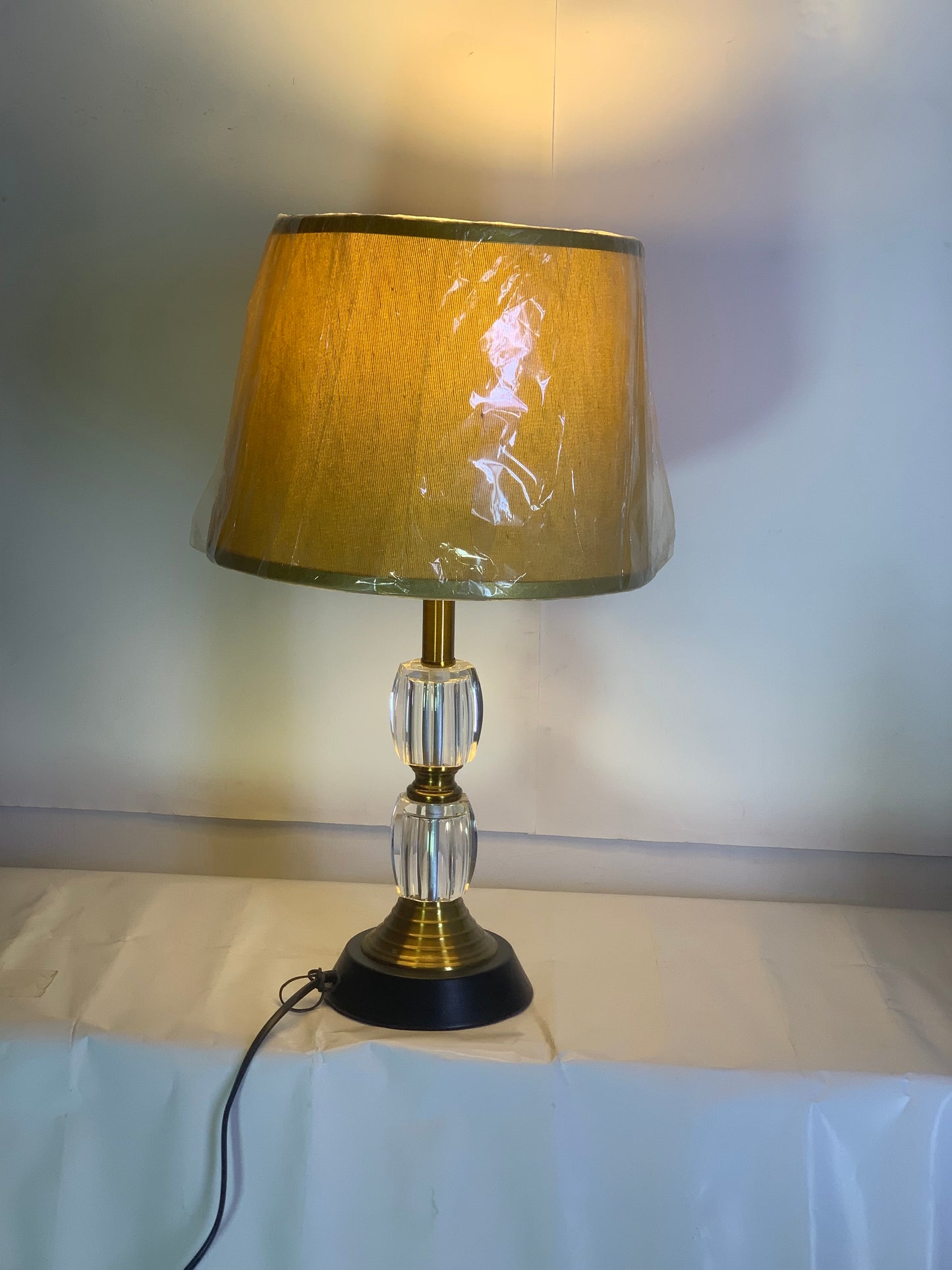 SKU : 011 -Luxury Double Crystal Lamp pair
