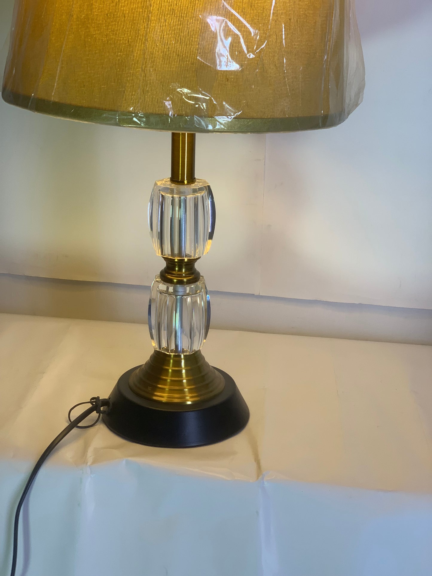 SKU : 011 -Luxury Double Crystal Lamp pair