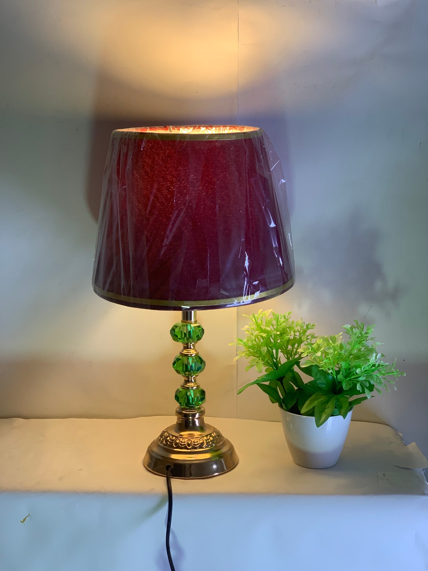 SKU : 030- Triple Crystal Table Lamp
