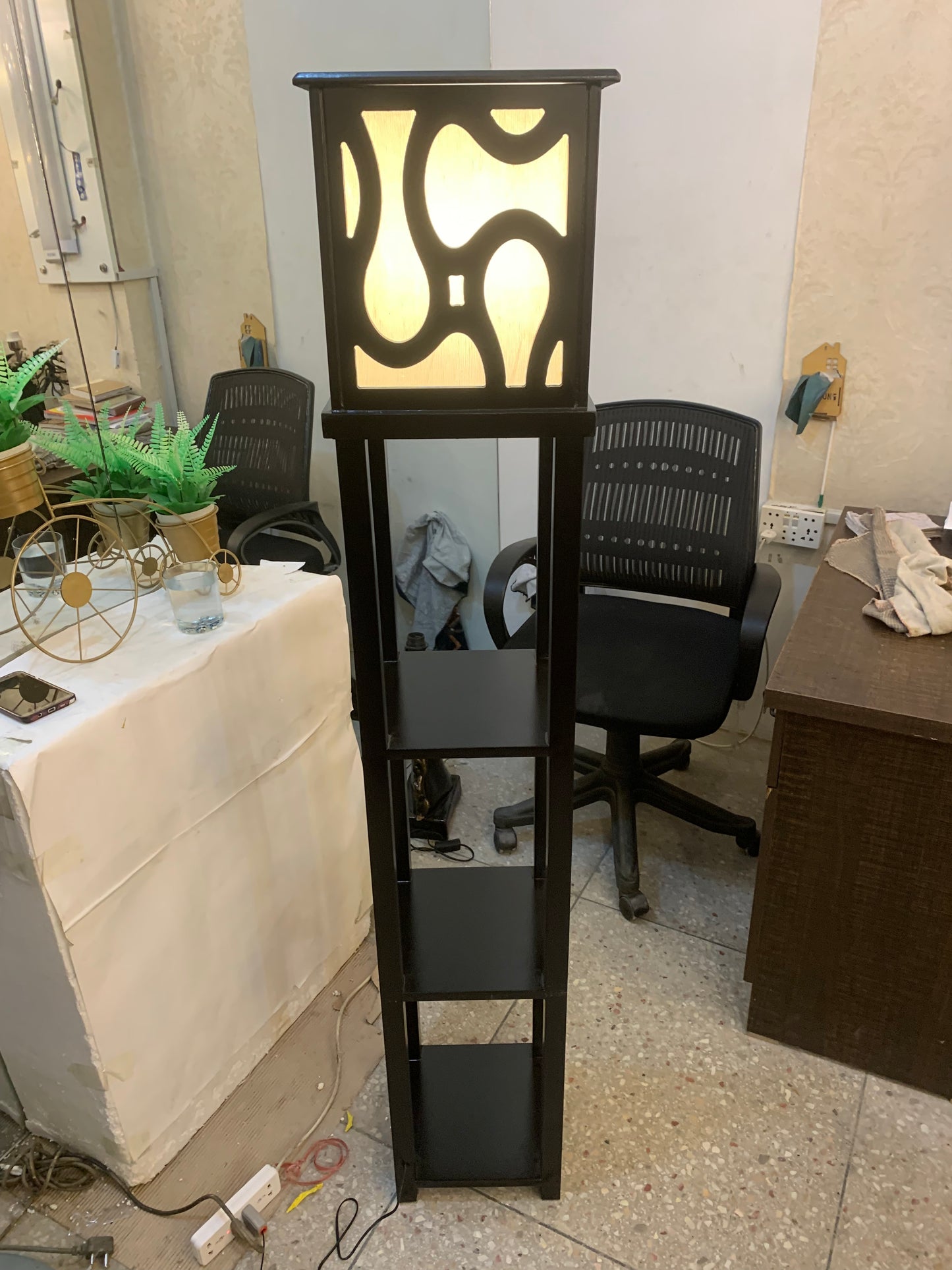 SKU : 132 - Box Rack triple Floor lamp (2)