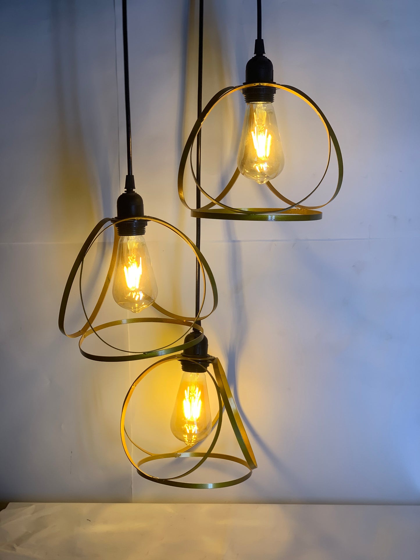 SKU: 322-Golden Circle metallic Hanging light