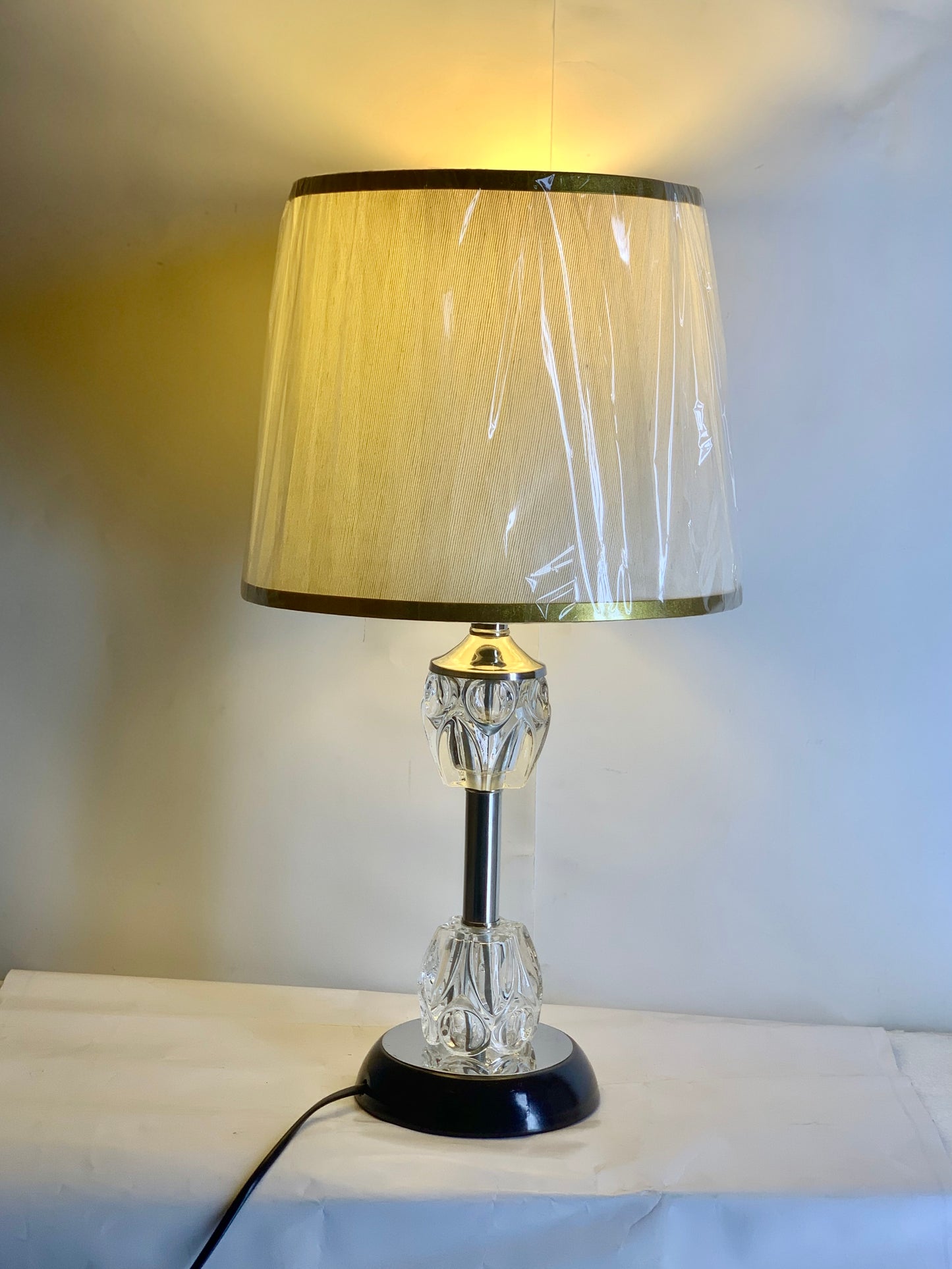 SKU : 010 - Double Crystal Metallic Lamp pair