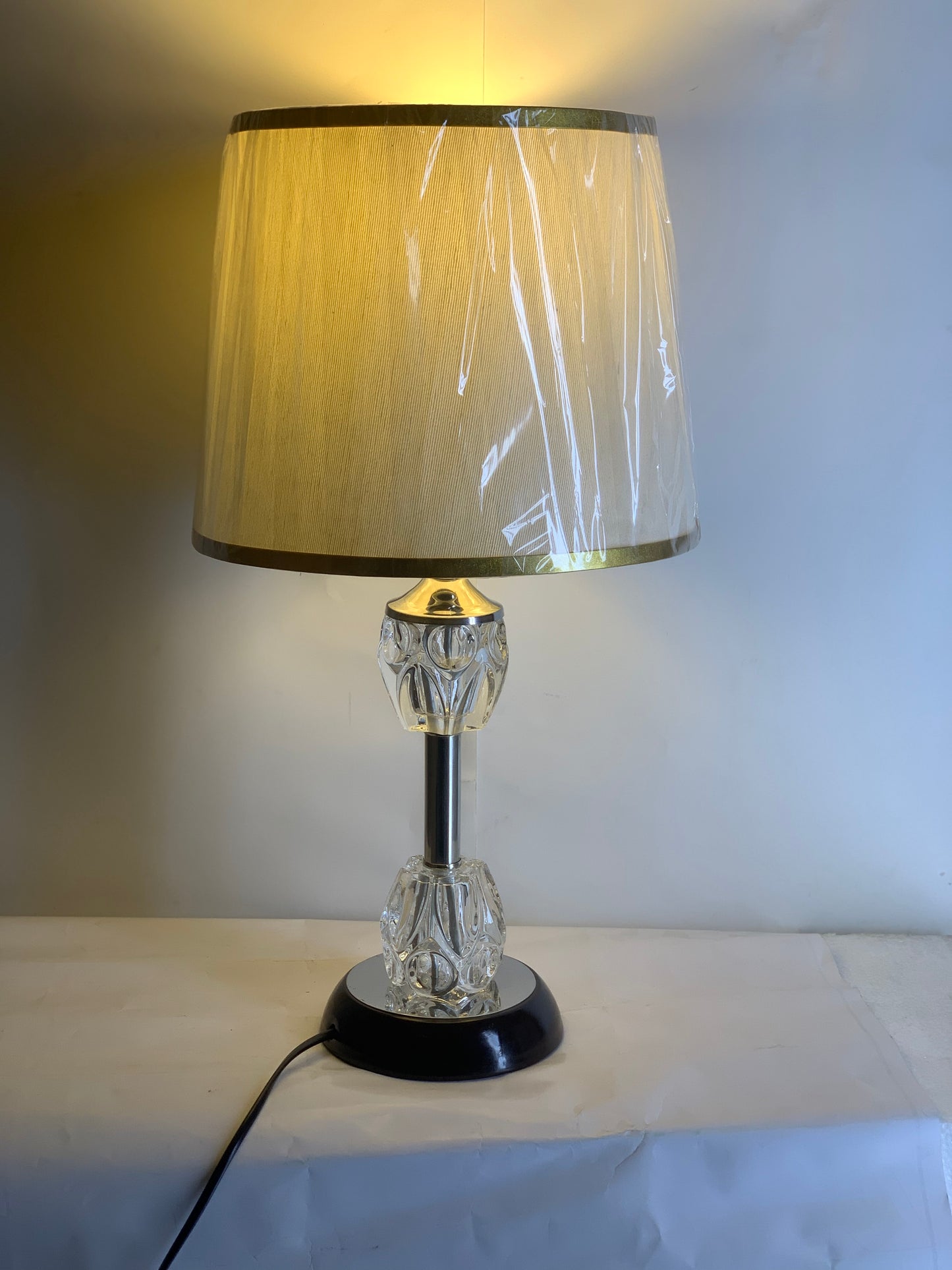 SKU : 010 - Double Crystal Metallic Lamp pair