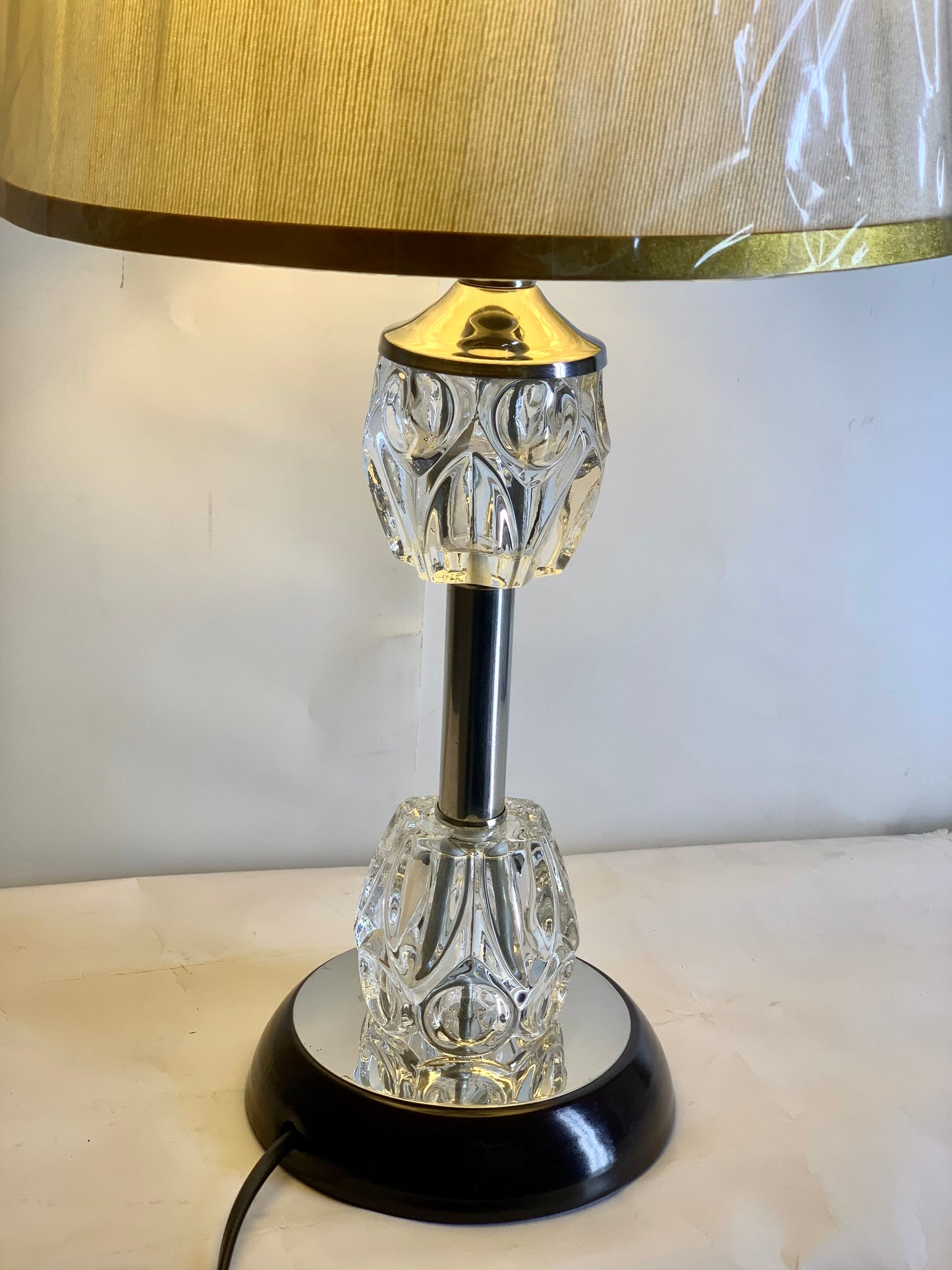 SKU : 010 - Double Crystal Metallic Lamp pair