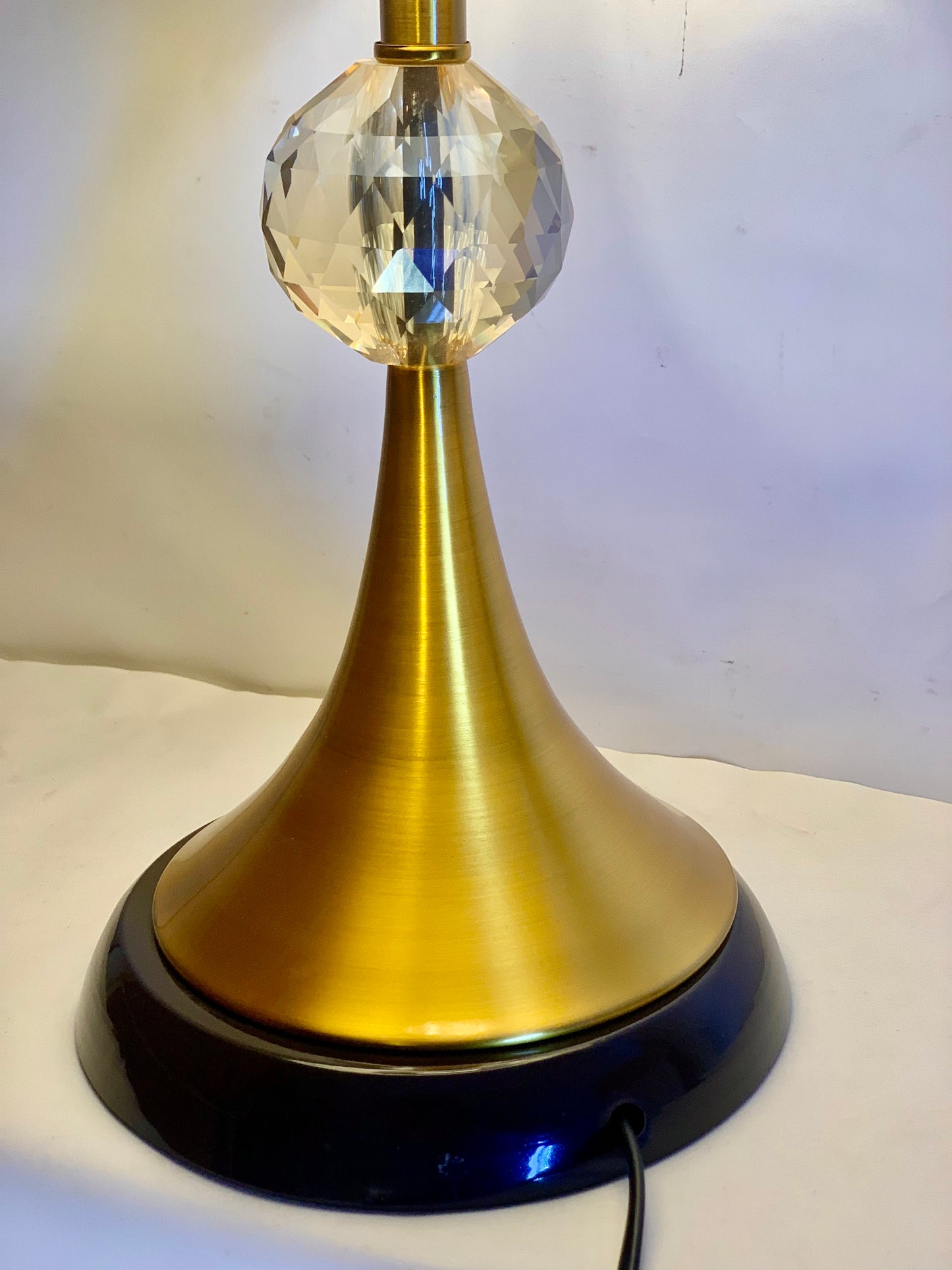 SKU : 006 - Royal Crystal cone Golden table lamp pair