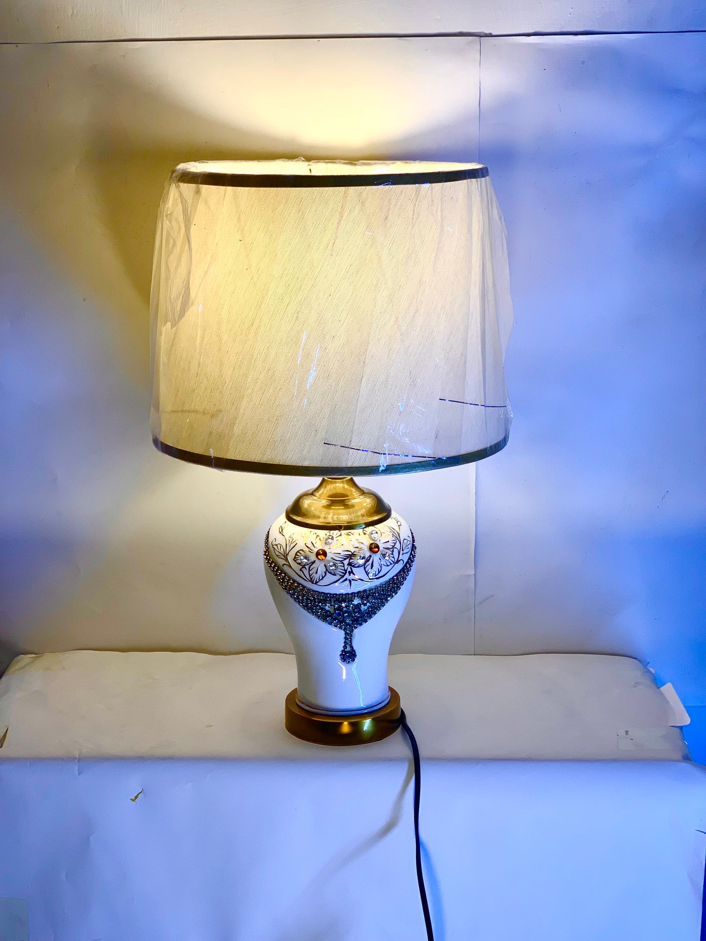 SKU : 009 - Ceramic handmade Lamp pair
