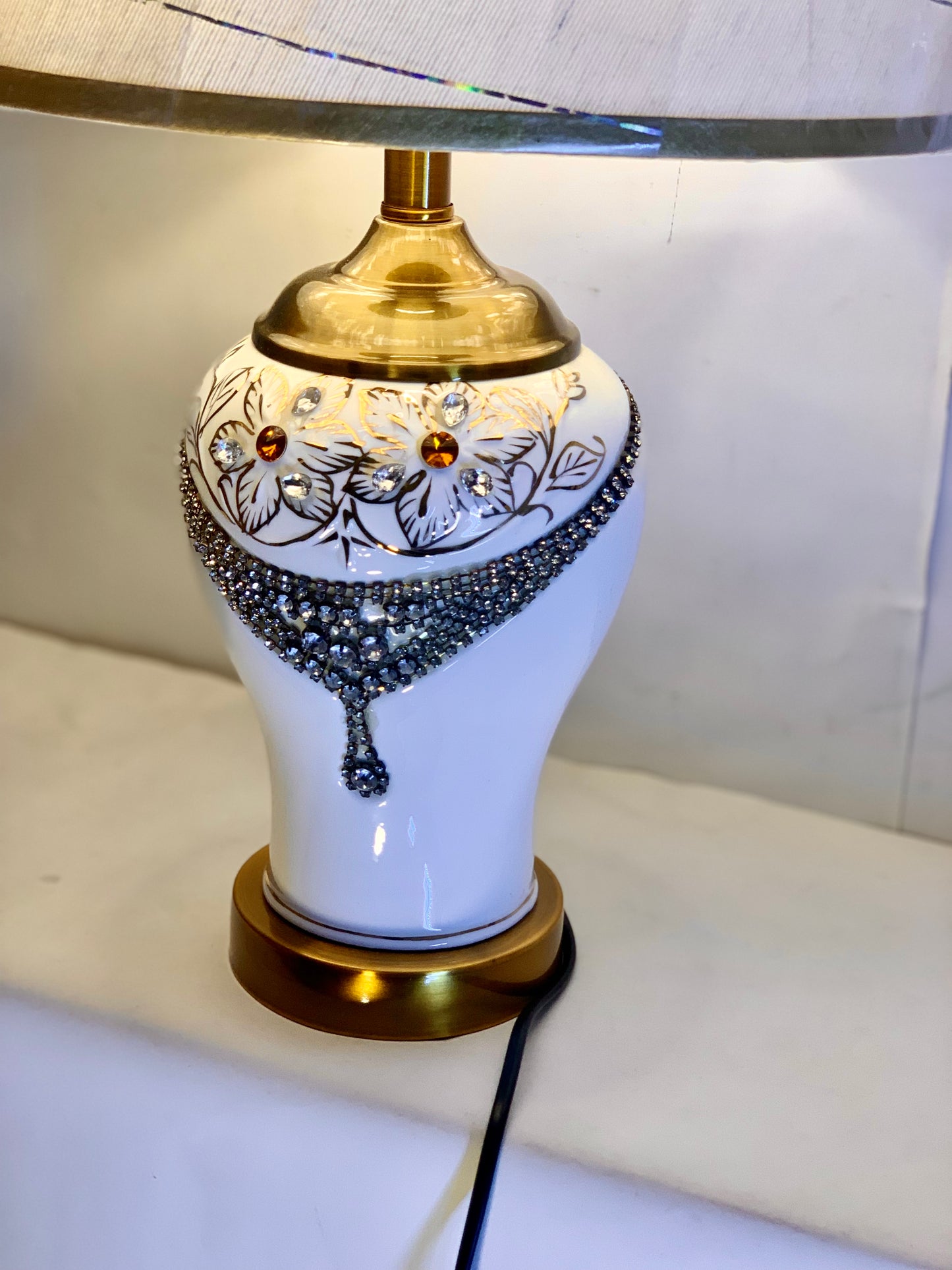 SKU : 009 - Ceramic handmade Lamp pair