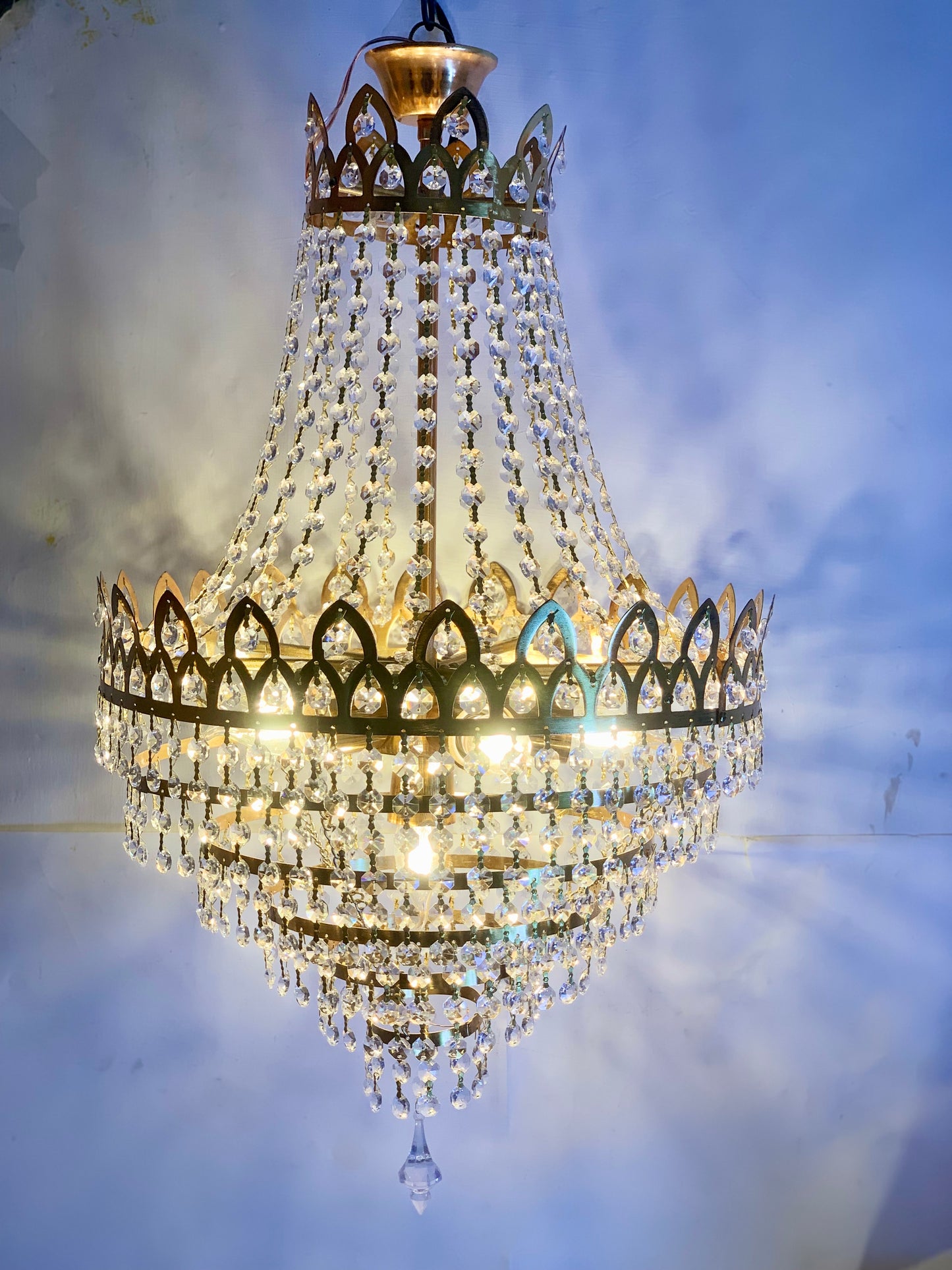 SKU-336: Crystal Chandelier 6 Holders