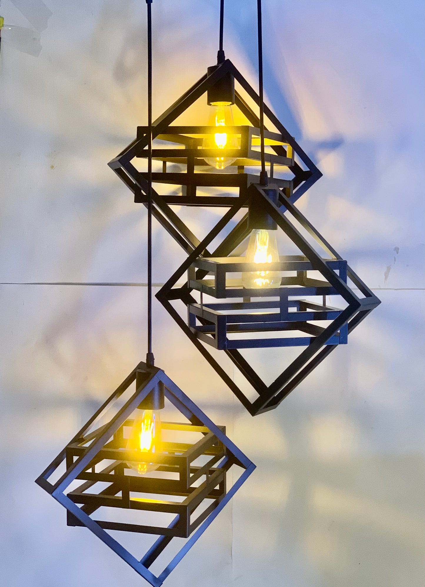 SKU: 339- Metallic Nordic Hanging Light 3in1