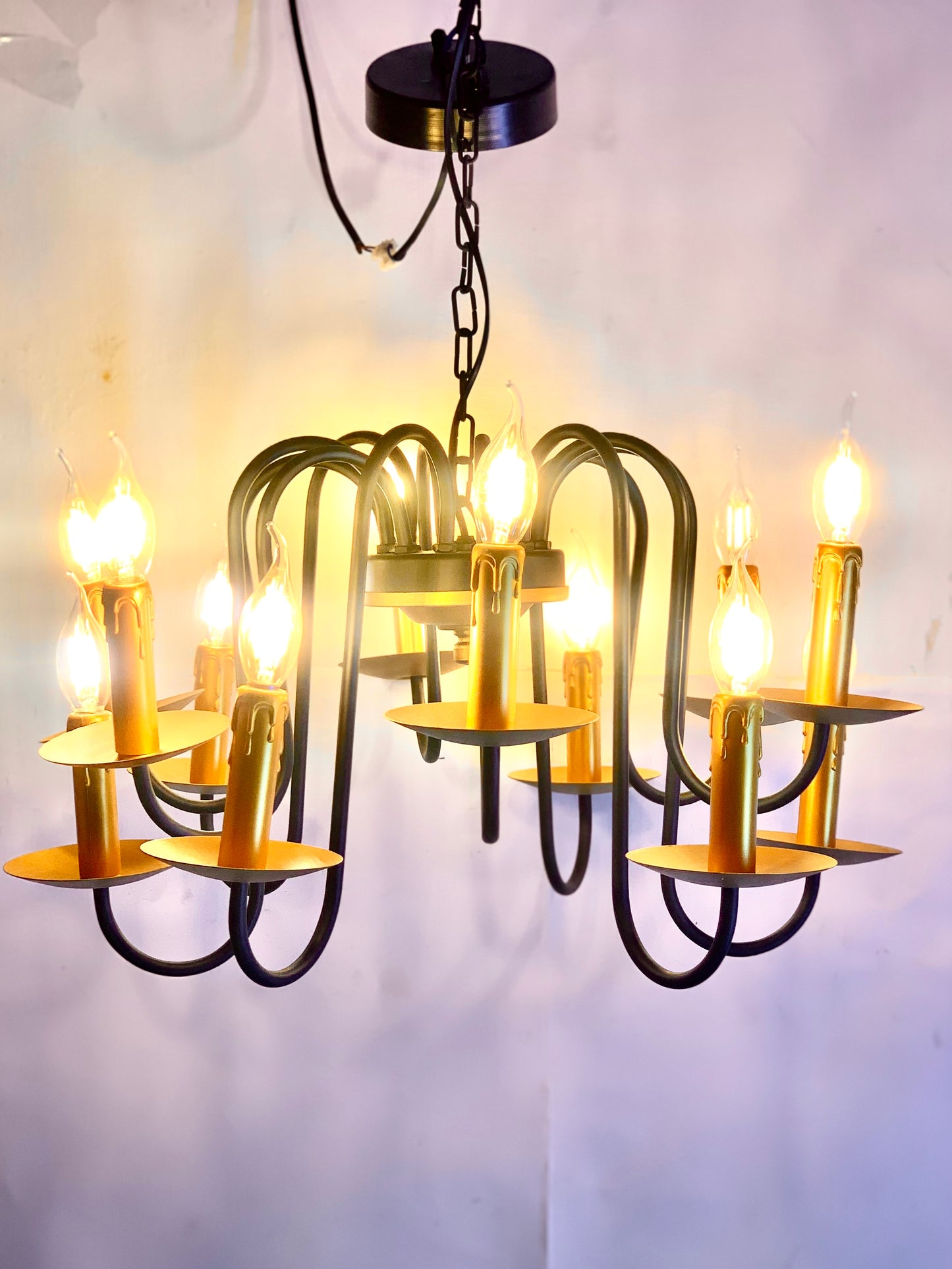 SKU: 341- 12 Light candle Chandelier Metal