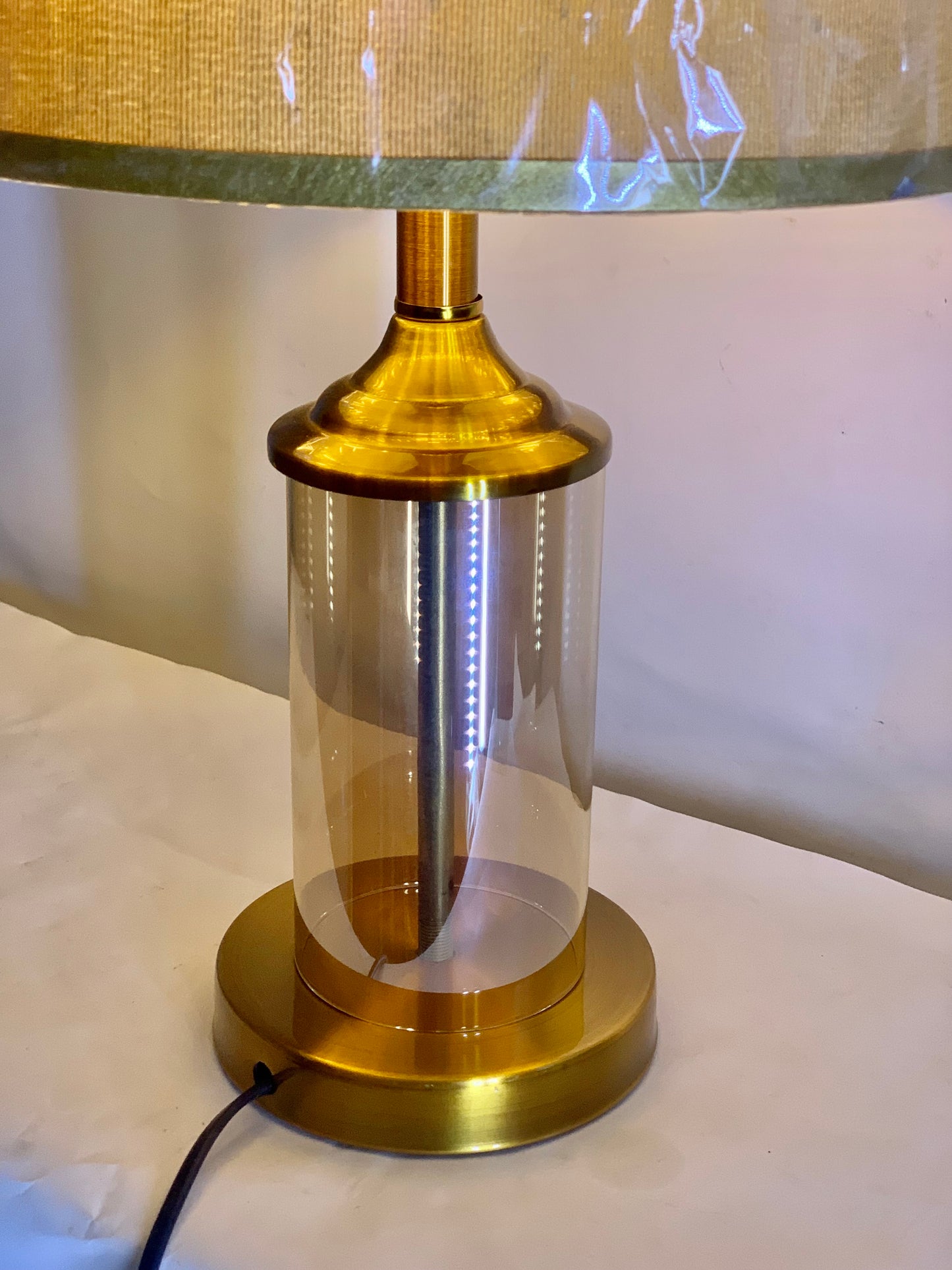 SKU : 014 -Luxurious Golden color Metallic glass Table lamps