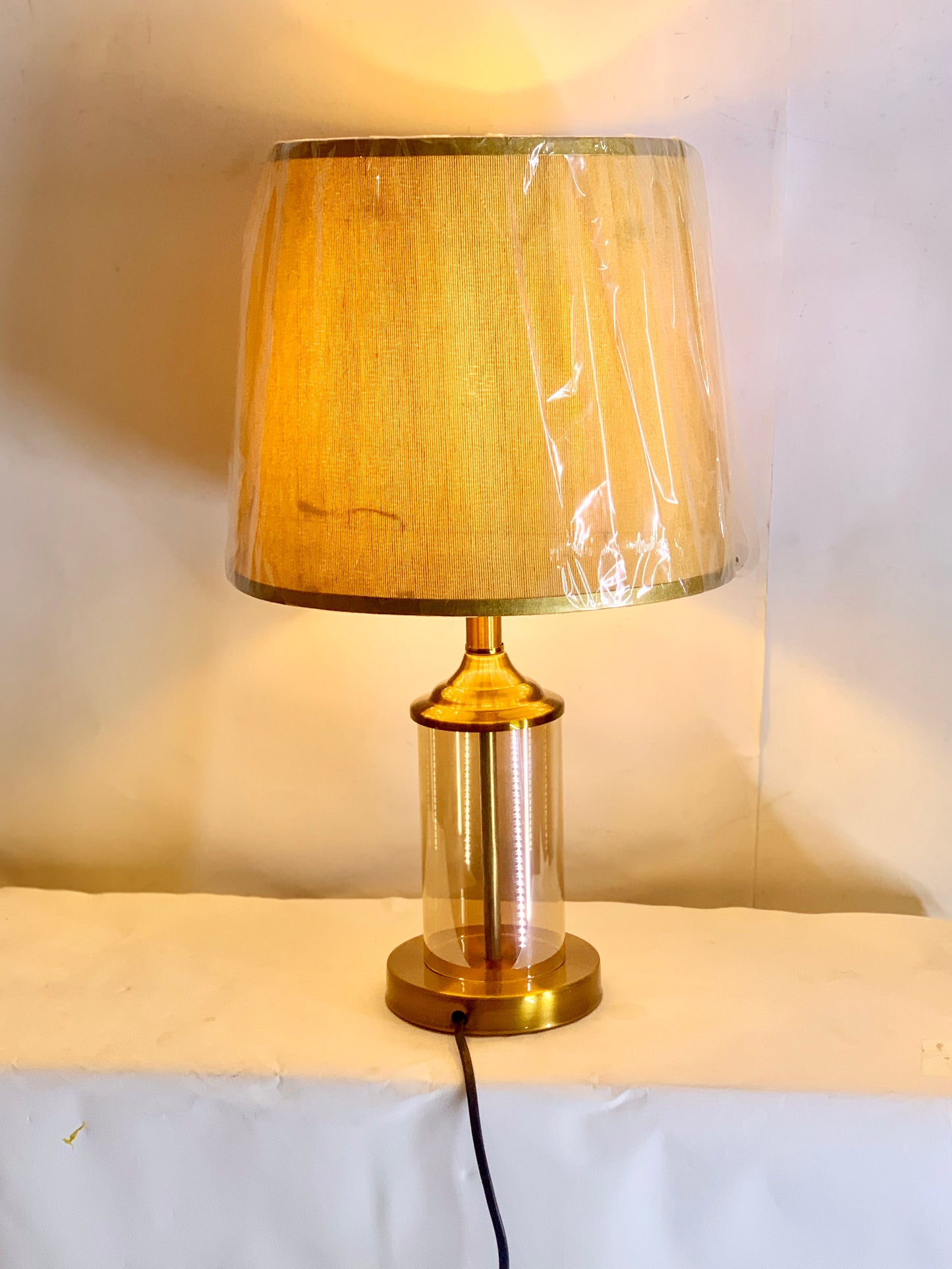 SKU : 014 -Luxurious Golden color Metallic glass Table lamps