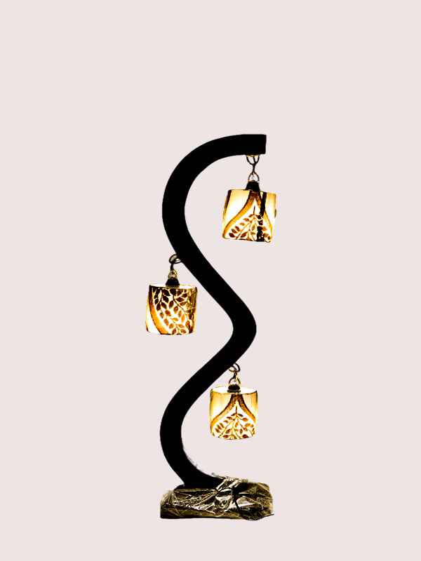SKU : 107 - 'S' Type Triple Shade Floor lamp