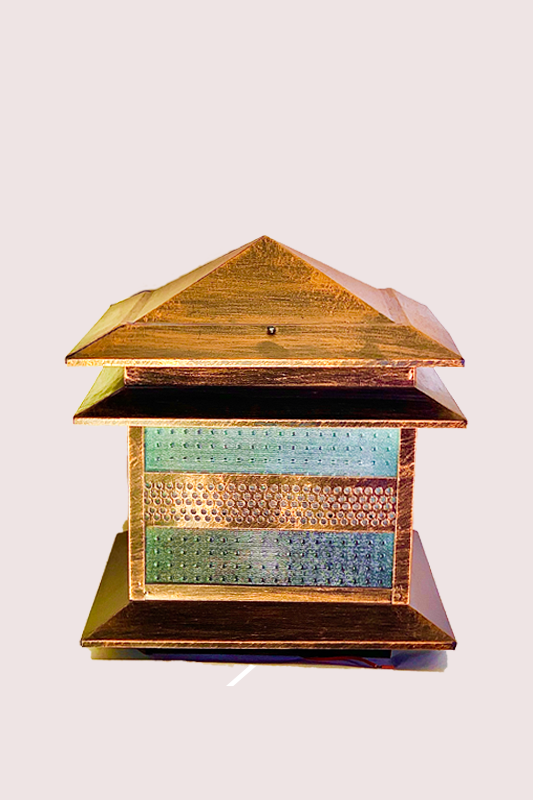SKU - 206 : Metallic Hut shaped Triple Step Gate Light