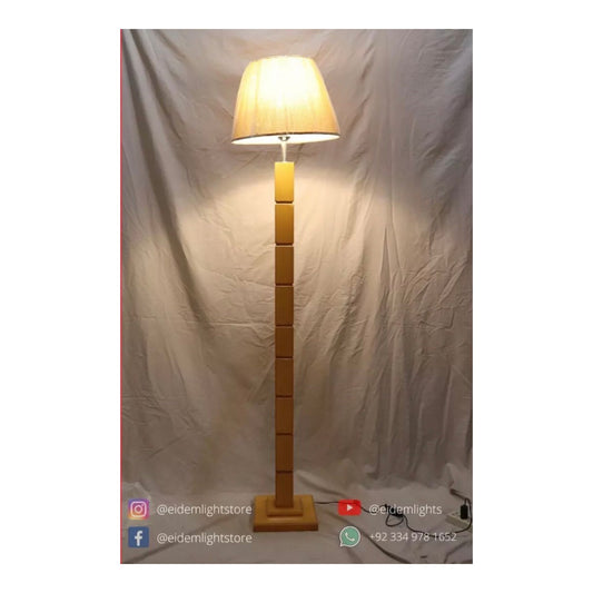 SKU : 138(b)- Wood color Straight Floor lamp