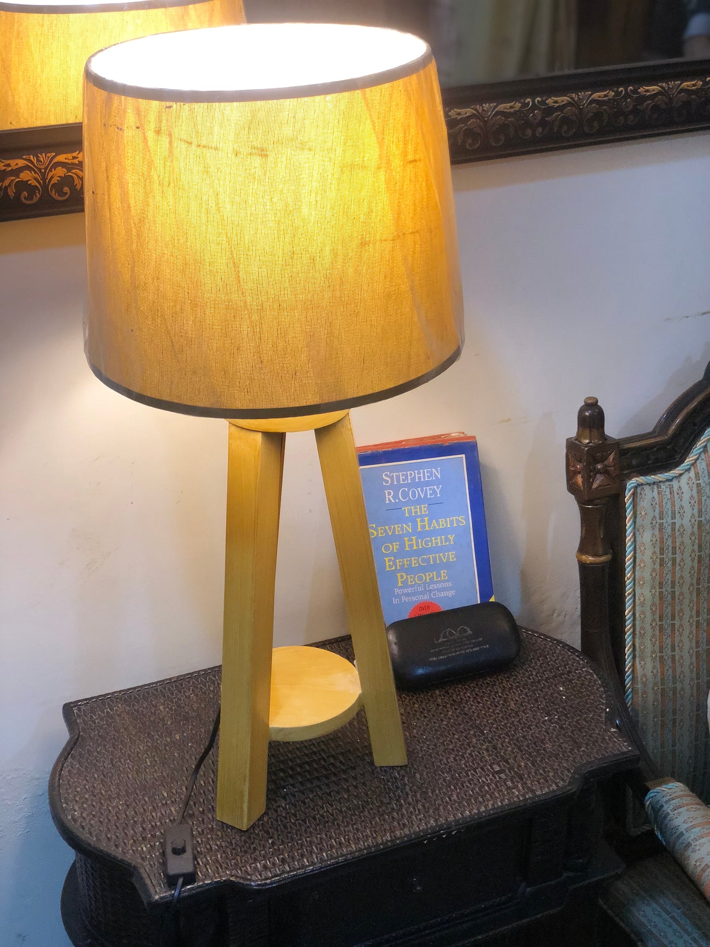 SKU : 031-  Wooden Rack Table Lamp (pair)