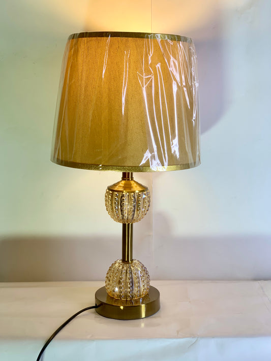 SKU : 013 - Brass Color double Glass Metallic Table lamps