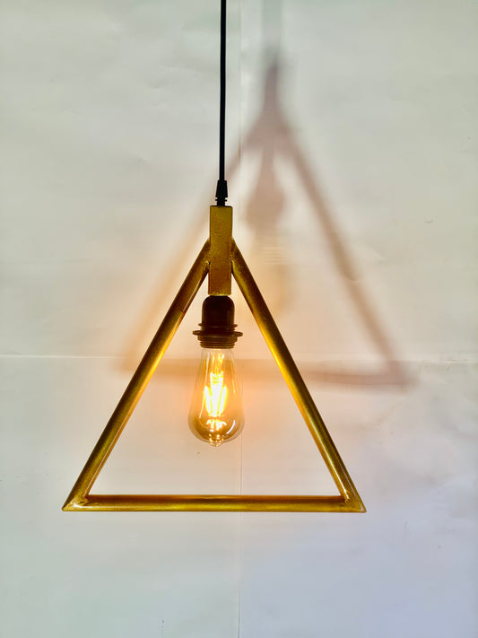 SKU: 317- Triangle Golden metallic Hanging light