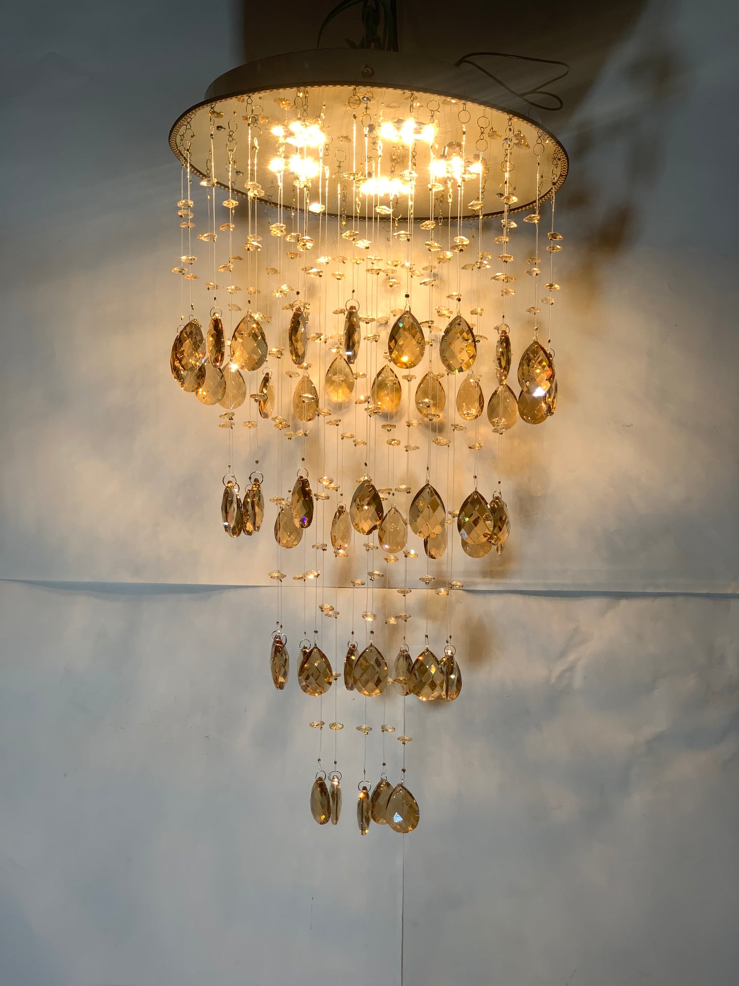 SKU: 303- Golden Crystal chandelier