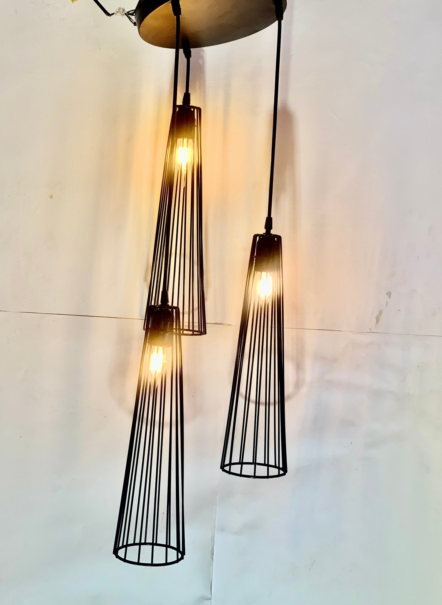 SKU: 301- Metallic Wire Cone Hanging Light