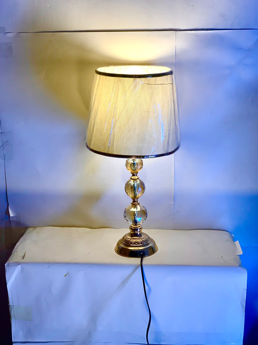 SKU : 006 - Royal 3 Crystal  Golden table lamp pair