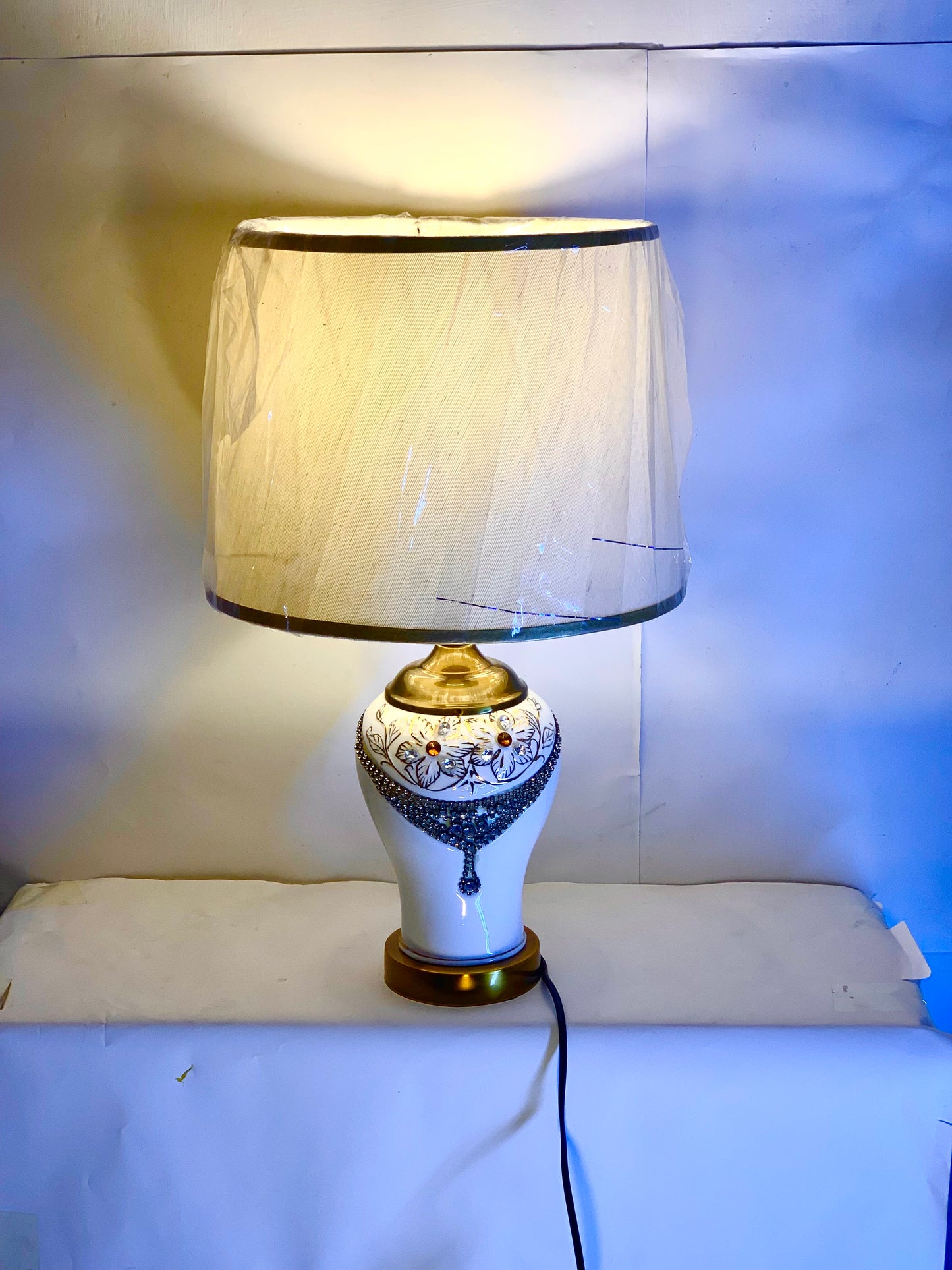 SKU : 009 - Ceramic handmade Lamp pair
