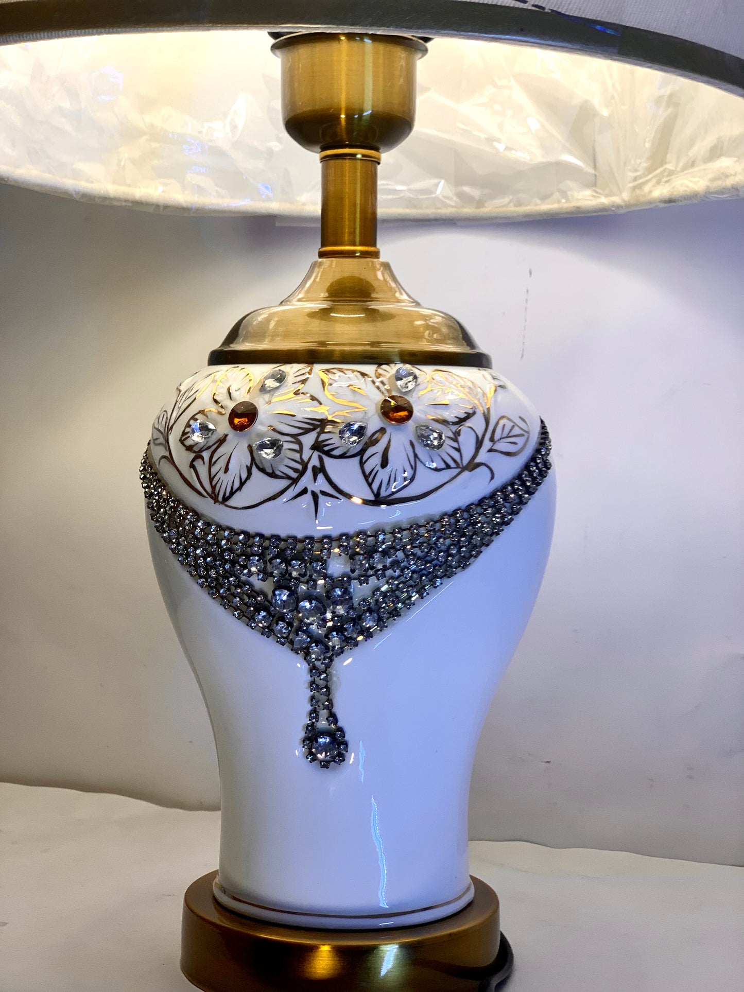 SKU : 009 - Ceramic handmade Lamp pair