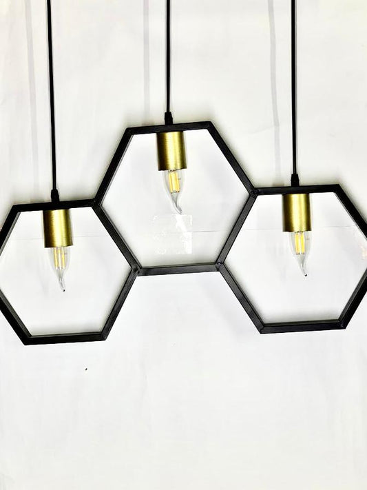 SKU: 308- Hexagonal metallic Hanging