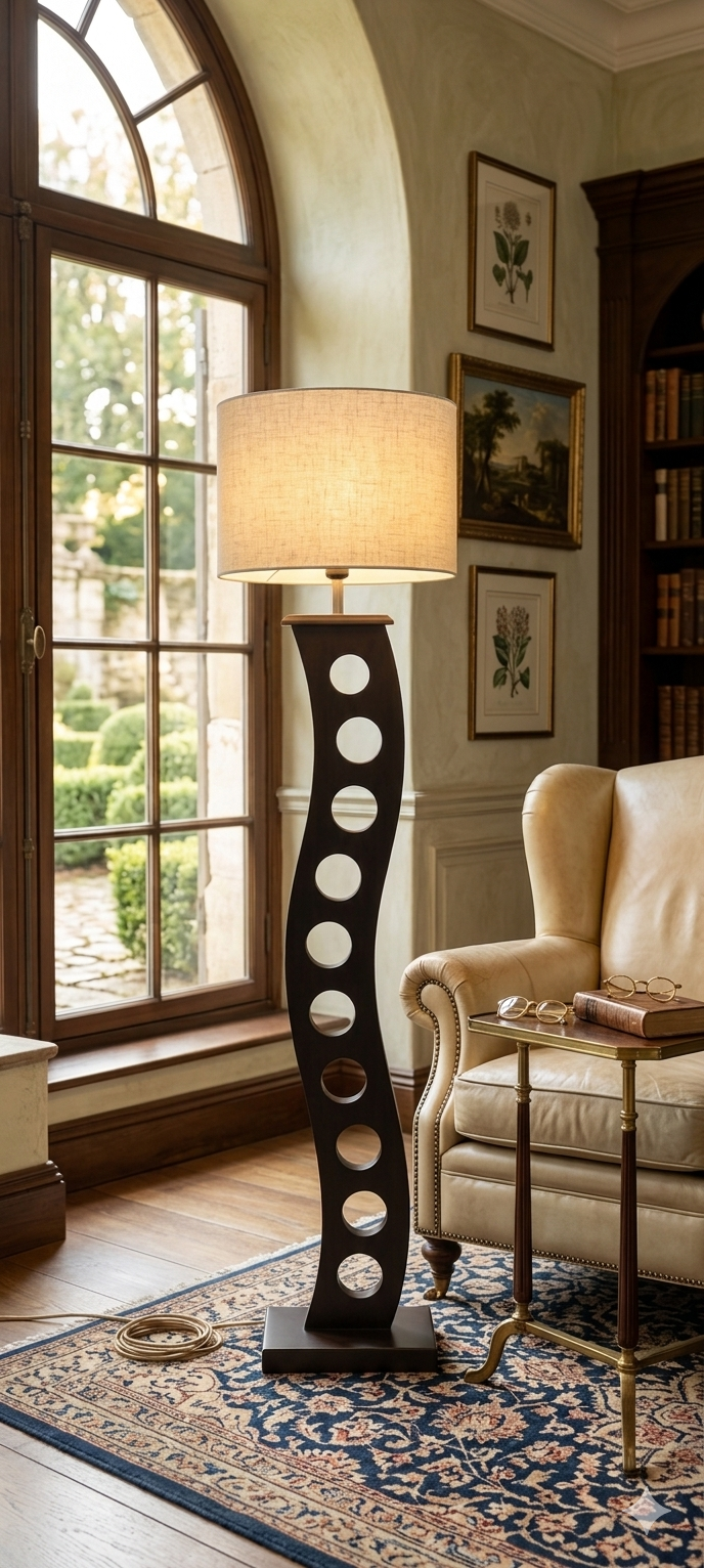 SKU : 120(b) - LuminaHoop Floor lamp