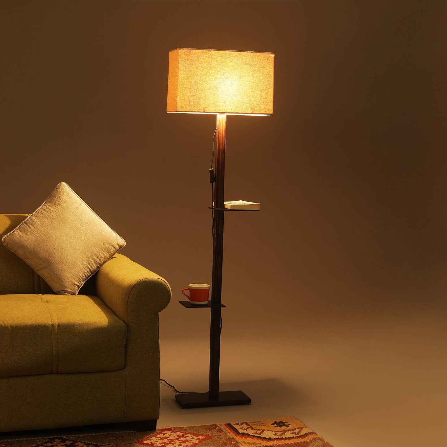 SKU : 138(cc)- Rack Straight Floor lamp (RecShade).